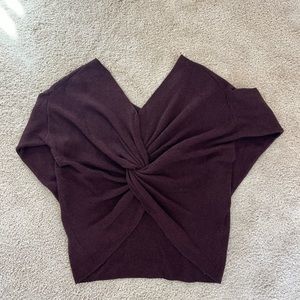 Top shop knot back sweater. Size 6
